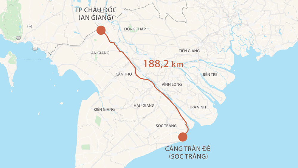 Bộ GTVT cho ý kiến về 3 trạm dừng nghỉ tại dự án cao tốc Châu Đốc - Cần Thơ - Sóc Trăng