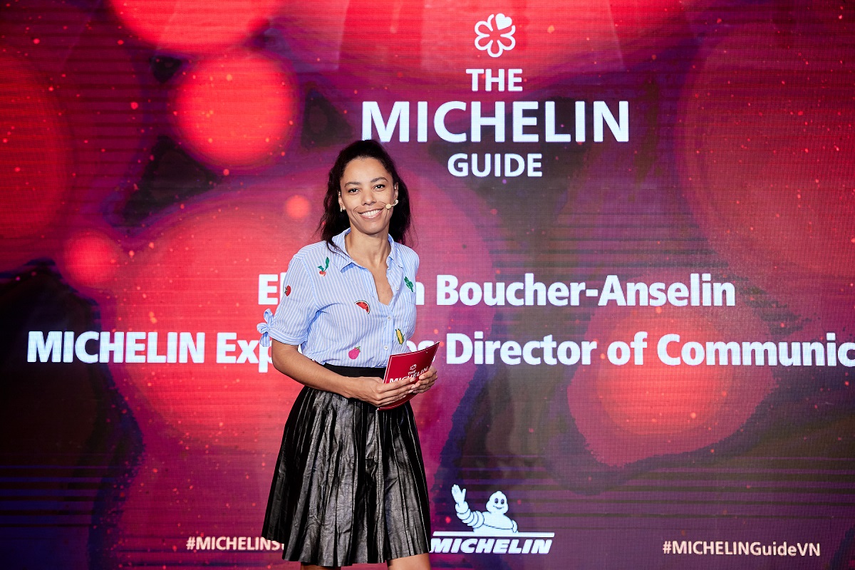 Bà Elisabeth Boucher-Anselin Giám đốc Truyền thông Michelin Experiences