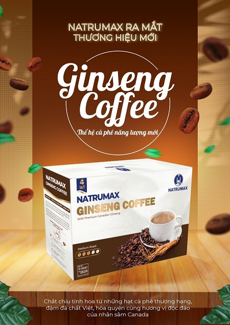 Sản phẩm mới Natrumax Ginseng Coffee - Thế hệ cà phê năng lượng mới