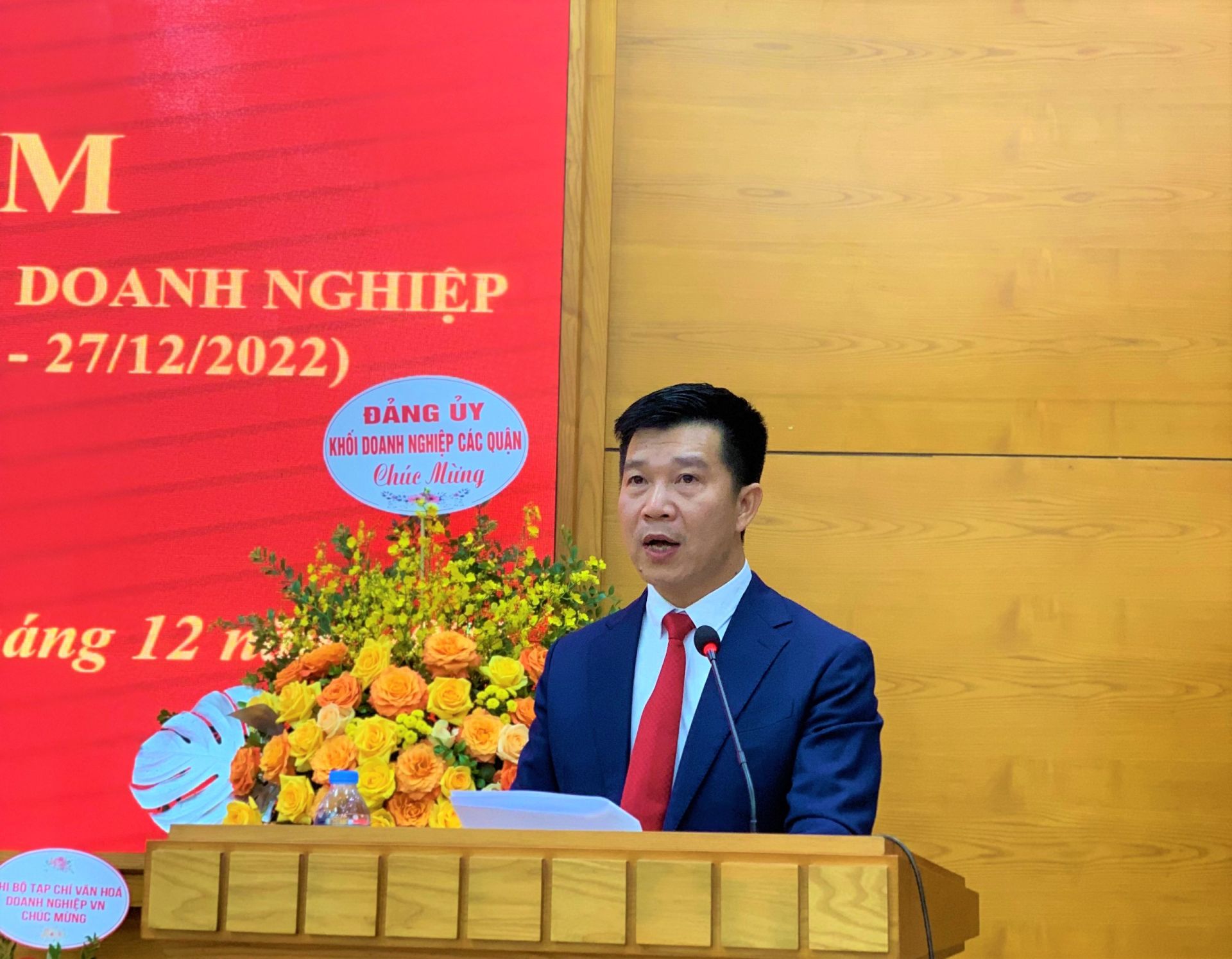 ông Nguyễn Văn Minh – Quận ủy viên – Bí thư Đảng ủy  Khối Doanh nghiệp quận Thanh Xuân