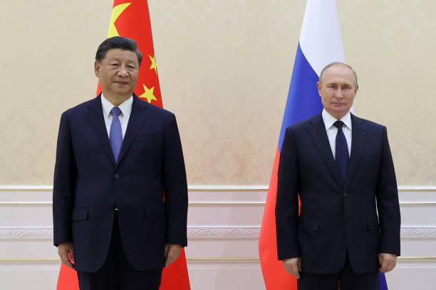 Tổng thống Nga Vladimir Putin và chủ tịch Trung Quốc Tập Cận Bình