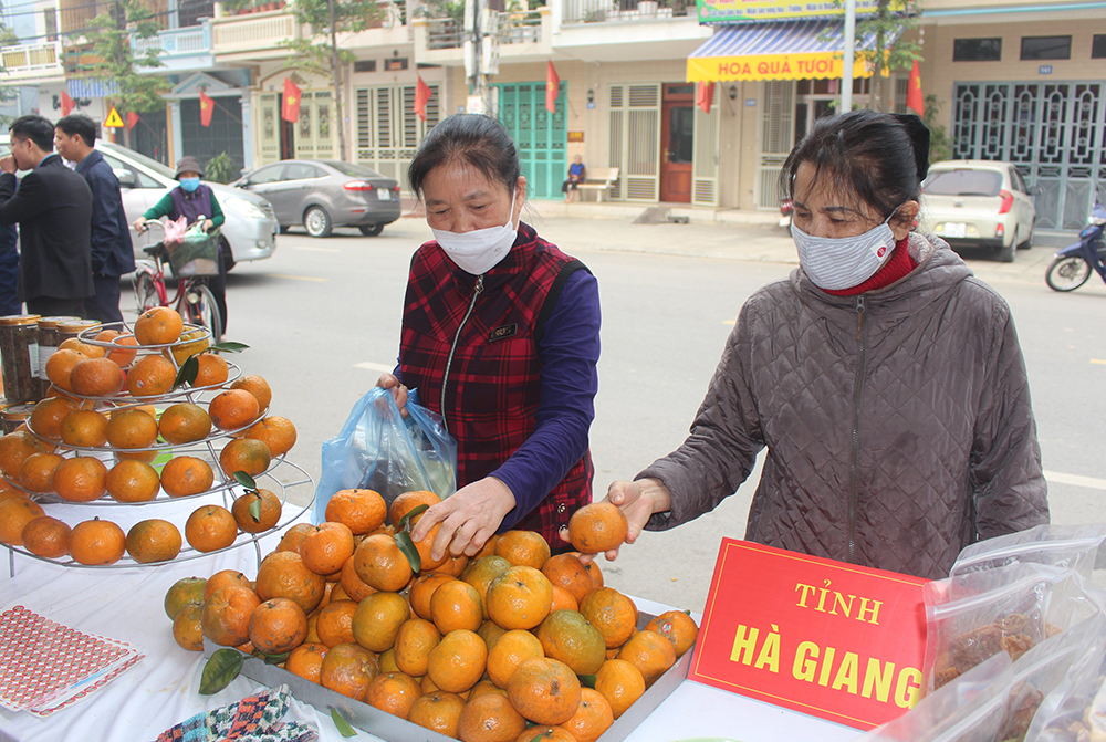 Sản phẩm cam sành của Hội Nông dân tỉnh Hà Giang