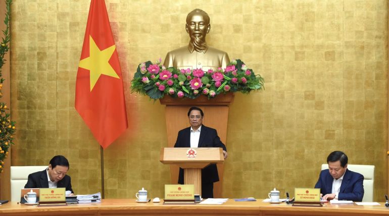 Sáng 2/2, Thủ tướng Phạm Minh Chính chủ trì phiên họp Chính phủ thường kỳ tháng 1/2023
