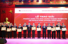 Agribank Chi nhánh Nghệ An vinh dự nhận Giải Ba toàn hệ thống về thực hiện nhiệm vụ kinh doanh năm 2022