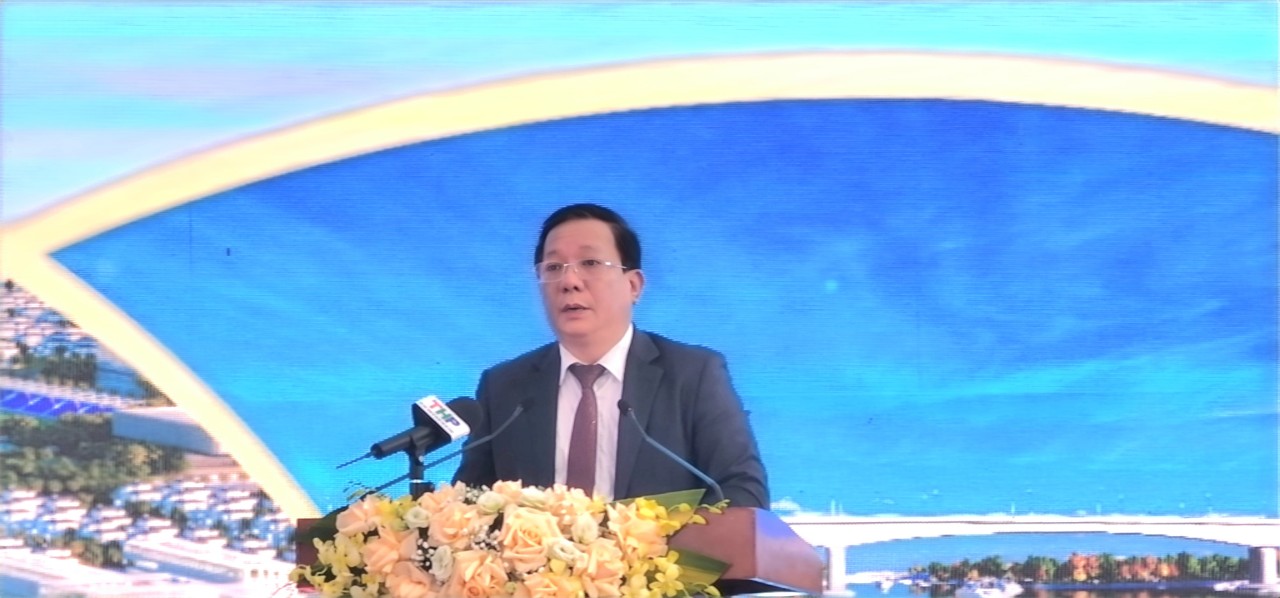 Ông Nguyễn Đức Thọ phó Chủ tịch UBND TP Hải Phòng phát biểu tại buổi lễ