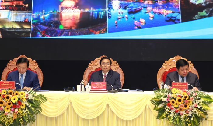 Thủ tướng Chính phủ Phạm Minh Chính chủ trì Hội nghị phát triển kinh tế - xã hội vùng Bắc Trung Bộ và duyên hải Trung Bộ diễn ra tại Bình Định
