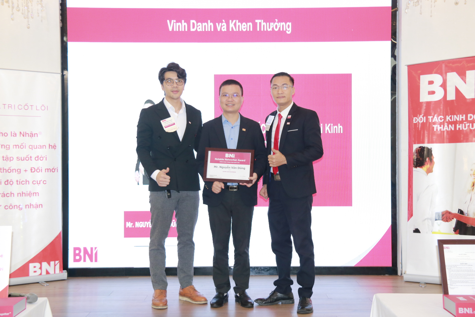 Vinh danh và khen thưởng thành viên xuất sắc của BNI Kingdo Bắc Ninh