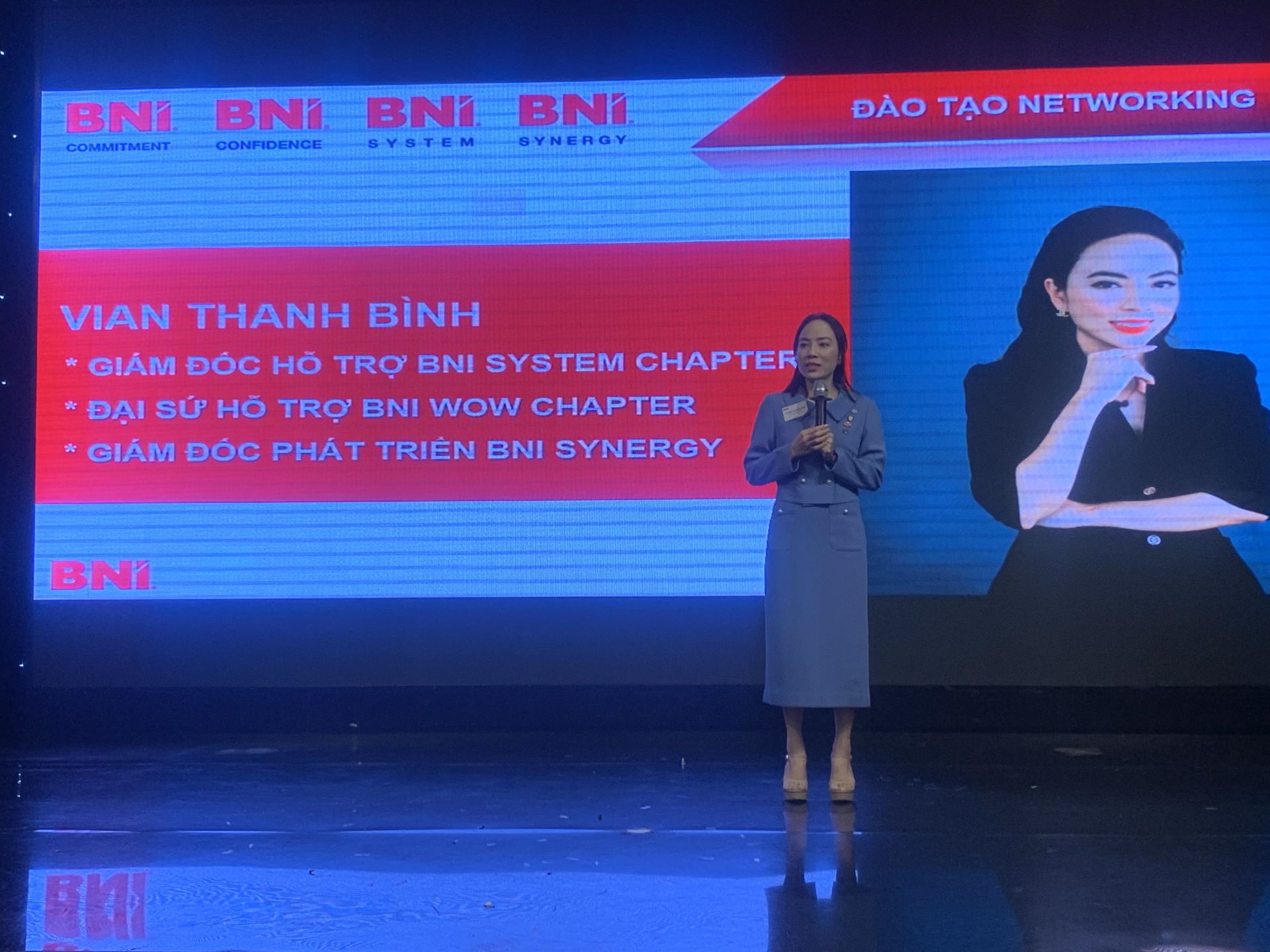 Chị Vian Thanh Bình cựu Chủ tịch BNI Commitment Chapter