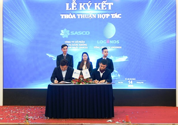 Tổng Công ty Logiinds ký kết hợp tác chiến lược với Công ty cổ phần Dịch vụ Hàng không Sân bay Tân Sơn Nhất (Sasco).