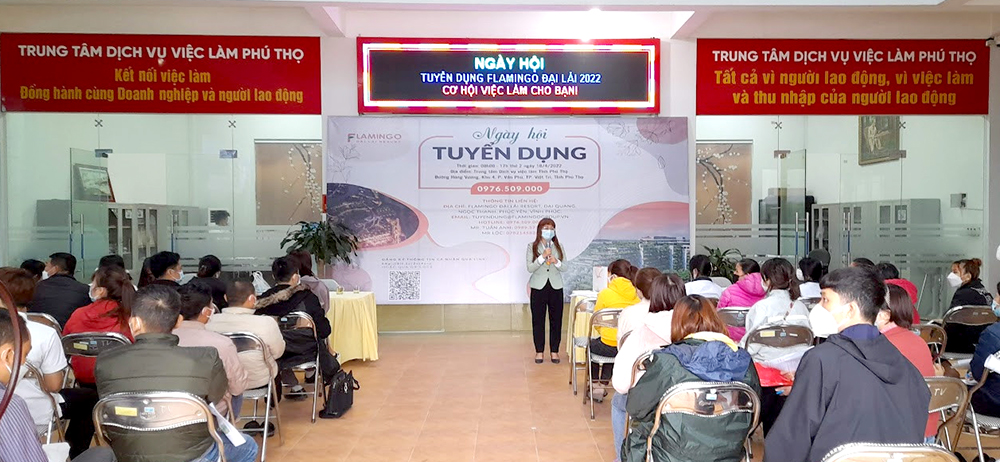 Các doanh nghiệp tuyển dụng lao động tại Trung tâm dịch vụ việc làm Phú Thọ