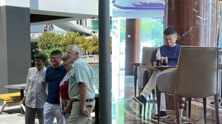 Hình ảnh lan truyền trên mạng xã hội Trung Quốc được cho là Jack Ma ở Melbourne, Australia.
