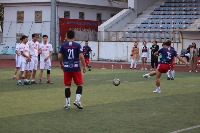 The only penalty kick of the match