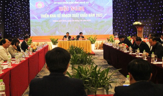 UBND tỉnh Nghệ An tổ chức Hội nghị triển khai kế hoạch xuất khẩu năm 2023
