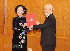 Bộ Chính trị phân công đồng chí Trương Thị Mai giữ chức Thường trực Ban Bí thư, Trưởng Ban Tổ chức Trung ương