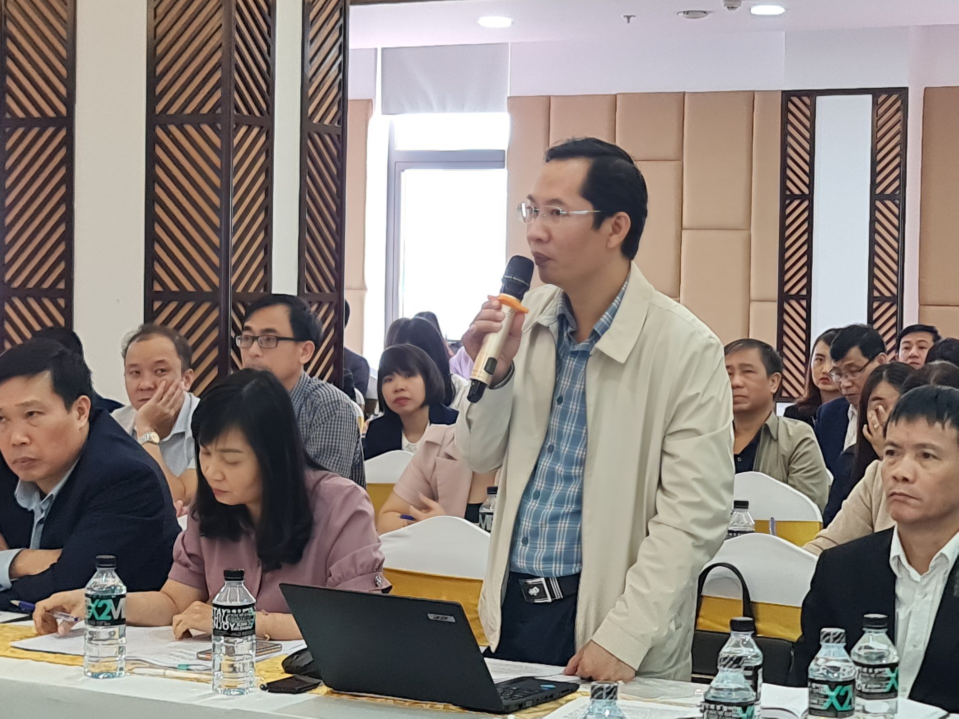 Đại diện lãnh đạo Sở LĐ-TB&XH tỉnh Bắc Giang phát biểu thảo luận
