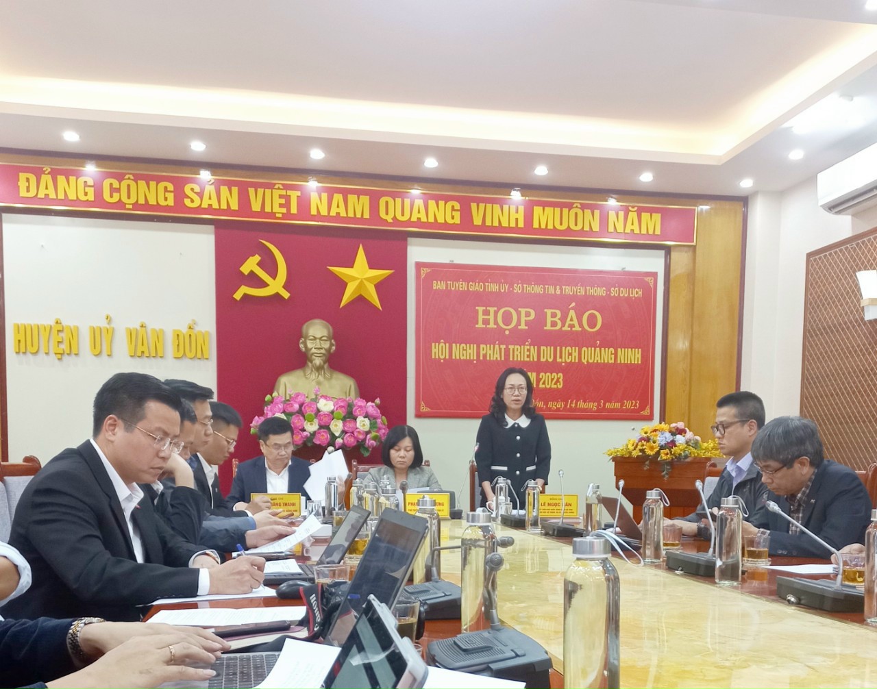 Tỉnh Quảng Ninh họp báo thông tin về việc tổ chức Hội nghị phát triển du lịch Quảng Ninh năm 2023