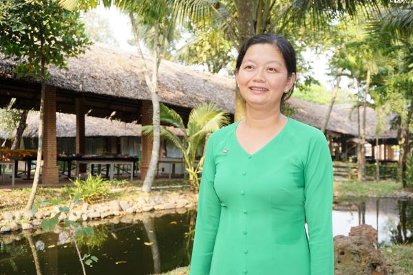 Bà Ngô Thị Kiều Dương - Giám đốc Công ty Dừa Labo