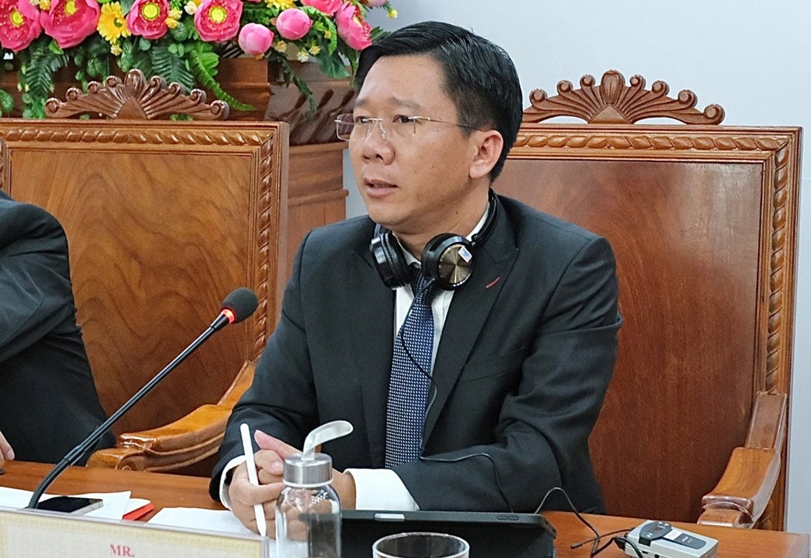 Ông Nguyễn Văn Lăng – Tổng Giám đốc Công ty CP Becamex Bình Định tham dự tại hội thảo