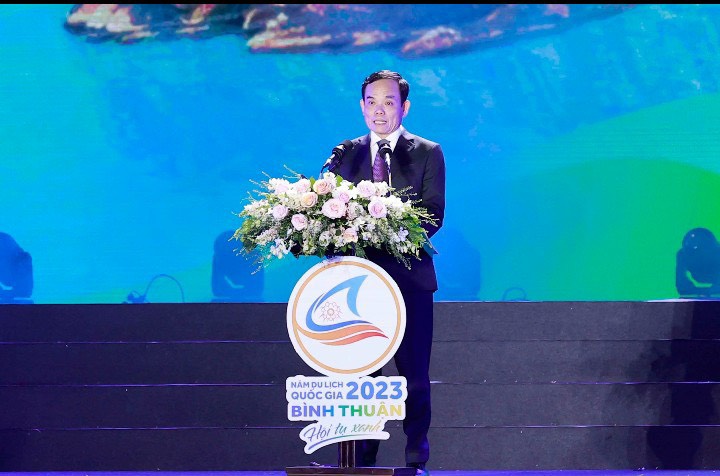Trần Lưu Quang - Ủy viên Ban chấp hành Trung ương Đảng, Phó Thủ tướng Chính phủ phát biểu trong chương trình