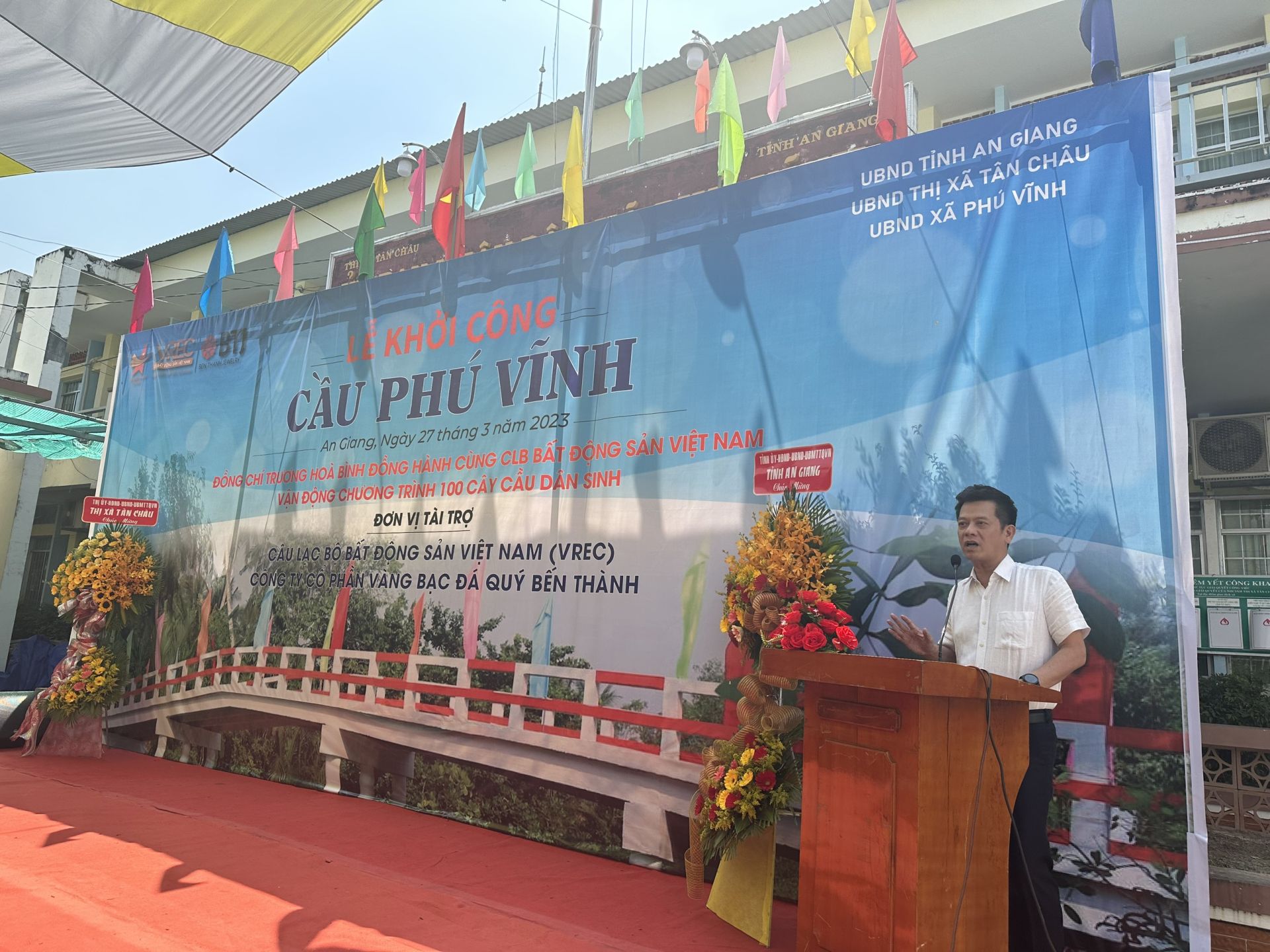 Chủ tịch VREC Nguyễn Quốc Bảo phát biểu tại sự kiện