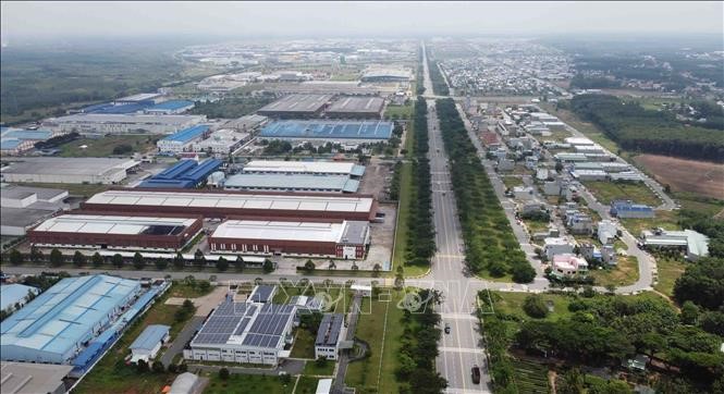 A corner of Vietnam - Singapore Industrial Park (VSIP) expansion in Tan Uyen City. Photo: VNA.