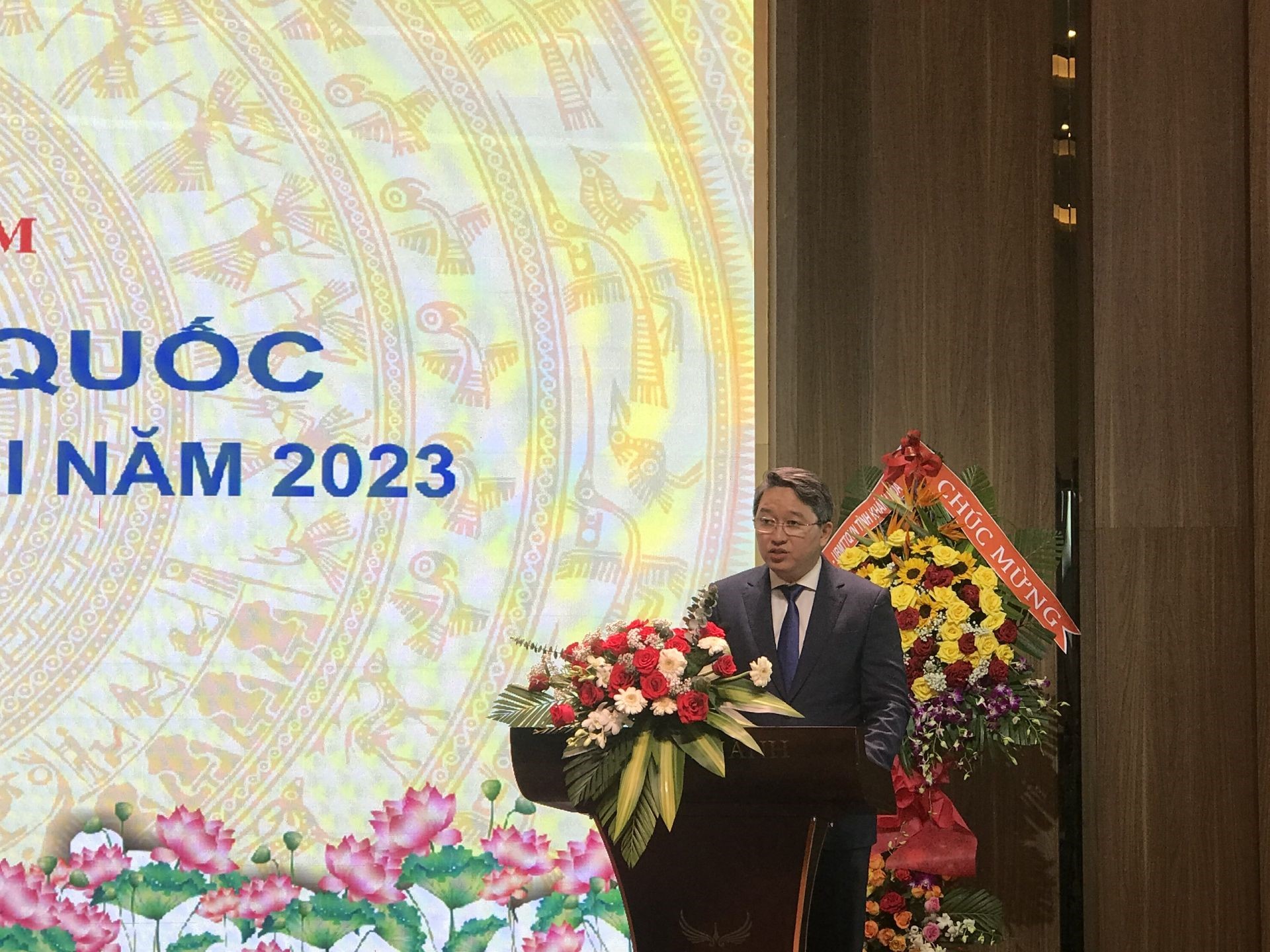 Secretary of Khanh Hoa Provincial Party Committee Nguyen Hai Ninh spoke at the Conference.