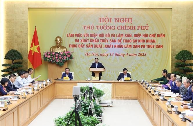 Prime Minister Pham Minh Chinh opened the conference. Photo: Duong Giang/VNA.