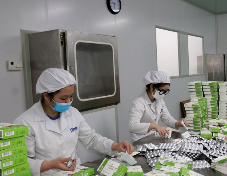 Công ty CP Bigfa (KCN Lương Sơn) giải quyết việc làm cho hàng trăm lao động tại địa phương.