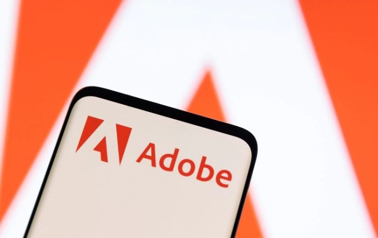 Biểu tượng của tập đoàn Adobe. (Ảnh: Reuters)