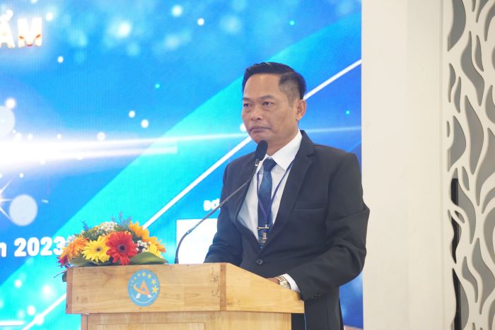 ông Nguyễn Tất Tuấn – PCT Hội Liên hiệp thương mại APEC BCI phát biểu khai mạc