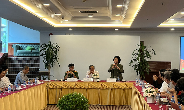 Bà Lý Kim Chi - Phó chủ tịch HUBA, Chủ tịch Hội Lương thực thực phẩm TP.HCM