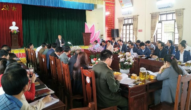 Thường trực Huyện ủy và Ban chỉ đạo NTM huyện Nghi Lộc làm việc với xã Nghi Xuân về công tác triển khai kế hoạch xây dựng xã đạt chuẩn NTM nâng cao năm 2023 và Lễ kỷ niệm 70 năm ngày thành lập xã