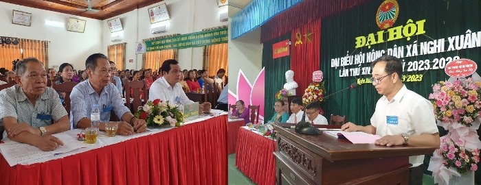 Hội Nông dân xã Nghi Xuân đã tổ chức Đại hội đại biểu lần thứ XIV, nhiệm kỳ 2023-2028
