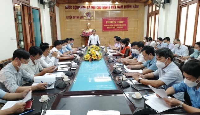 Ban đại diện Hội đồng quản trị Ngân hàng CSXH huyện Quỳnh Lưu họp triển khai các chương trình tín dụng chính sách theo Nghị quyết số 11/NQ-CP của Chính phủ