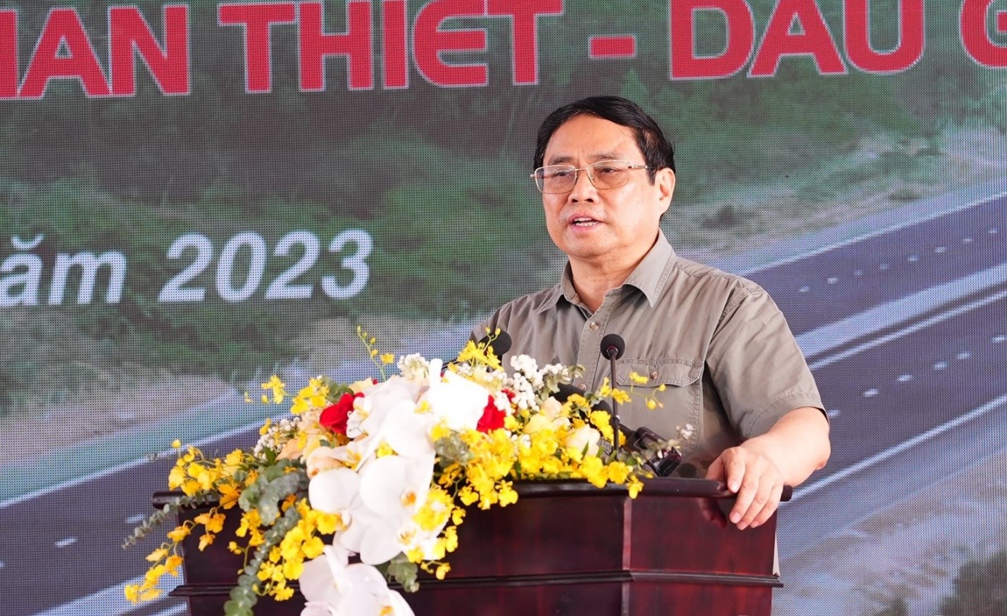 Prime Minister Pham Minh Chinh shared his speech at the inauguration ceremony.