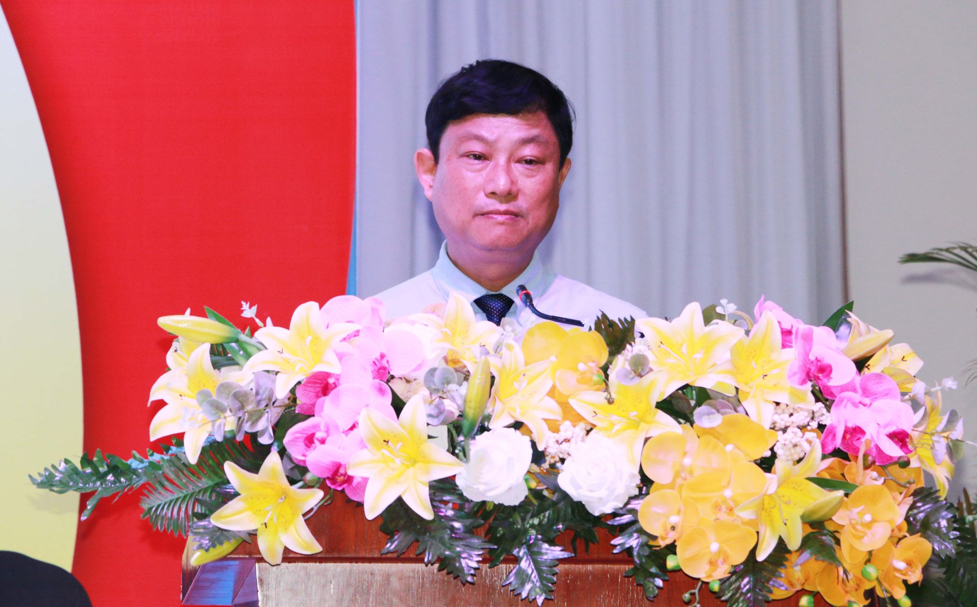 Chủ tịch UBND tỉnh Bình Dương Võ Văn Minh phát biểu tại buổi Lễ