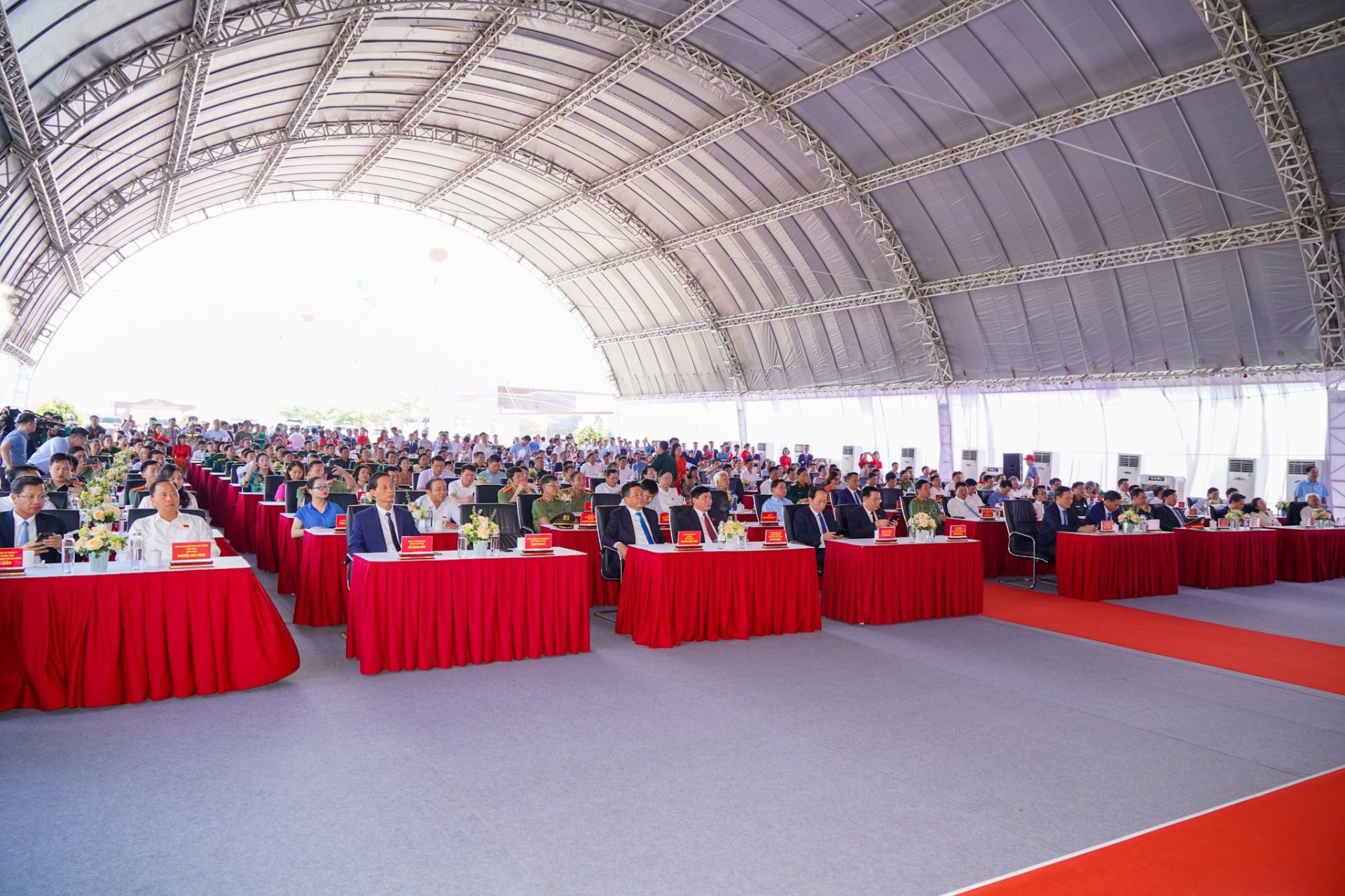 Delegates attended the groundbreaking ceremony.