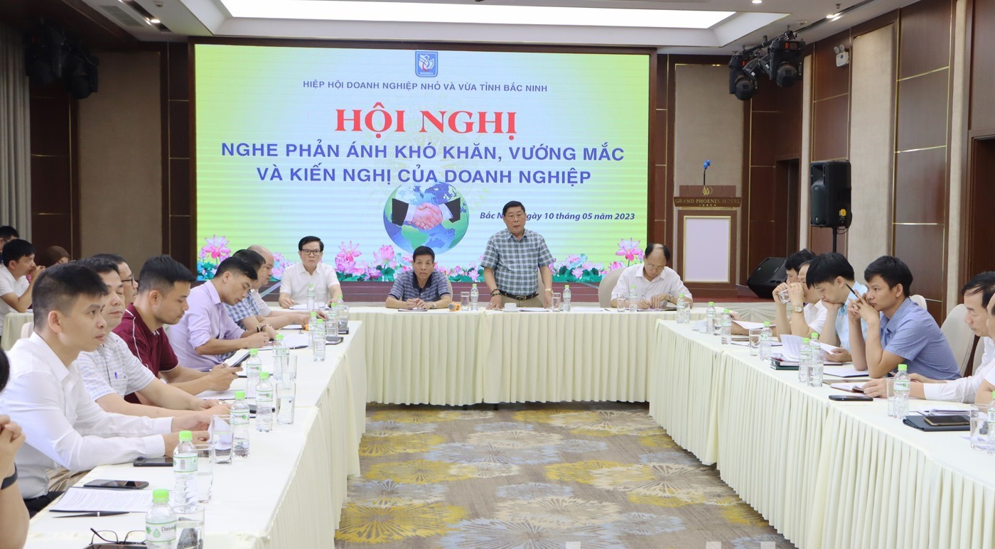 The conference listened to businesses' difficulties, problems, and recommendations in Bac Ninh City.