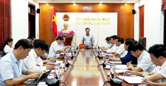 Ông Bùi Văn Quang - Chủ tịch UBND tỉnh Phú Thọ phát biểu tại buổi làm việc