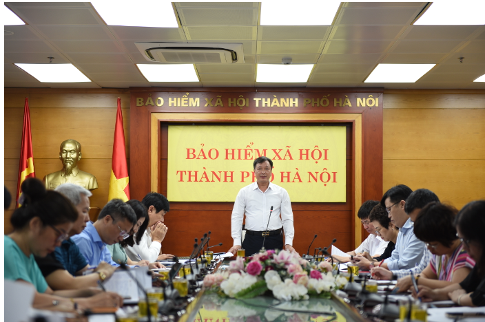 Giám đốc BHXH TP. Hà Nội Phan Văn Mến chủ trì hội nghị