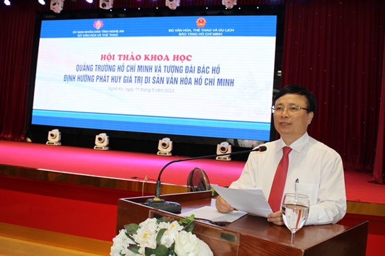 Ông Bùi Đình Long – Phó Chủ tịch UBND tỉnh Nghệ An phát biểu kết luận Hội thảo
