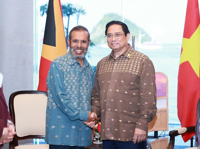 Ảnh minh họaThủ tướng Phạm Minh Chính và Thủ tướng Timor-Leste Taur Matan tại Hội nghị Cấp cao ASEAN 42.