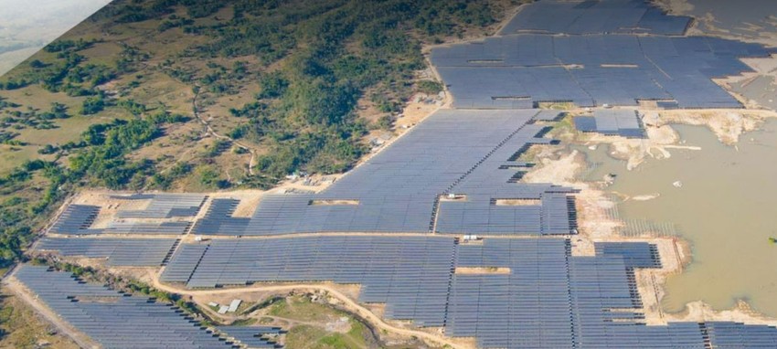Dự án điện mặt trời Thiên Tân 1.2 - một trong những dự án vừa được Bộ Công Thương phê duyệt, thông qua giá tạm. Ảnh: PECC2
