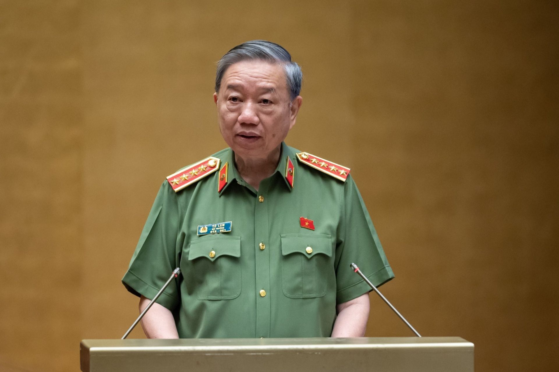 Đại tướng Tô Lâm, Bộ trưởng Bộ Công an (Ảnh: QH)