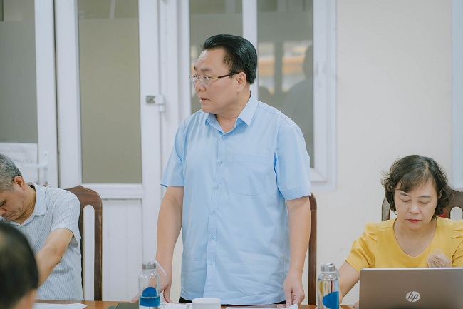 Ông Ngô Quốc Hội, Phó Chủ tịch Hiệp hội doanh nghiệp tỉnh, Giám đốc Quỹ từ thiện của doanh nghiệp tỉnh Bắc Giang phát biểu