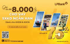 LPBank tiếp tục triển khai gói 8.000 tỷ đồng cho vay sản xuất, kinh doanh ngắn hạn