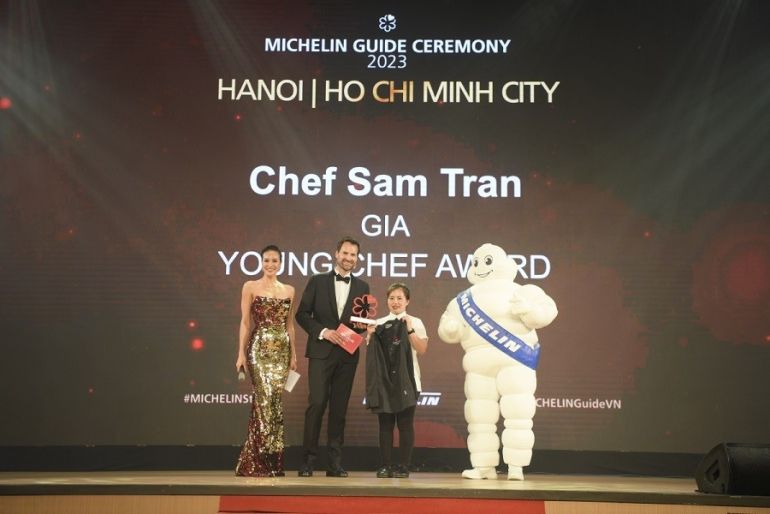 Giải thưởng Đầu bếp trẻ xuất sắc (Young Chef Award) đã thuộc về Sam Trần đến từ nhà hàng GIA. (Nguồn: Michelin Guide)