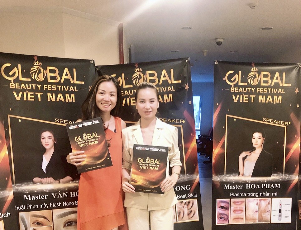 Lai Minh Phuc at the Global Beauty Festival Vietnam event.
