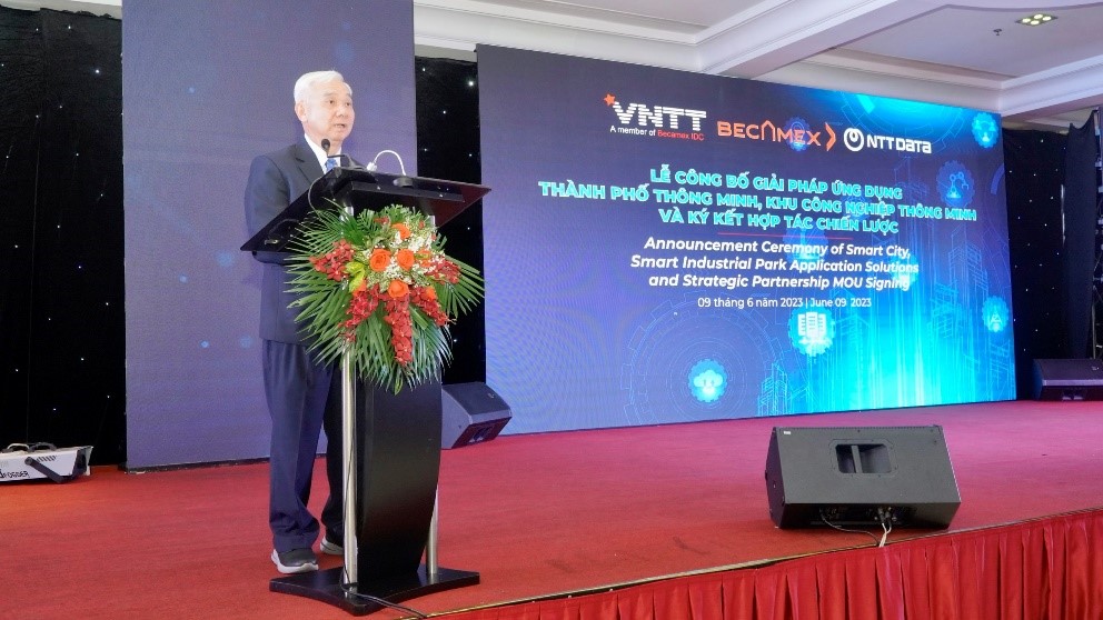 Ông Phạm Ngọc Thuận – tổng giám đốc Becamex IDC phát biểu tại chương trình