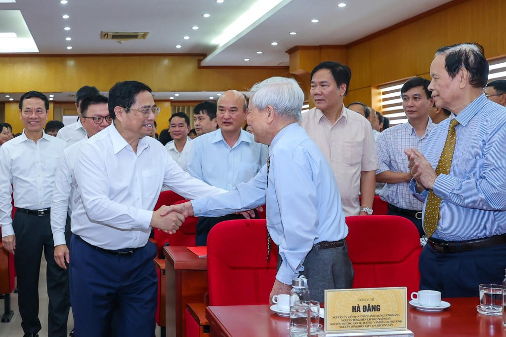 Thủ tướng Chính phủ Phạm Minh Chính đã tới thăm và làm việc với Hội Nhà báo Việt Nam